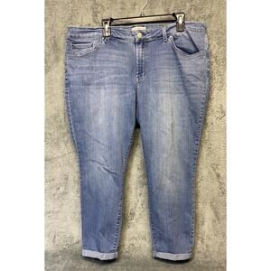 Jessica Simpson Forever Rolled Skinny Capri Jeans Size 20W